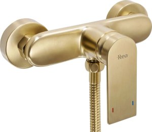 Bateria prysznicowa Rea Bateria prysznicowa ze słuchawką REA Verso Brush Gold złota Szczotkowana 2