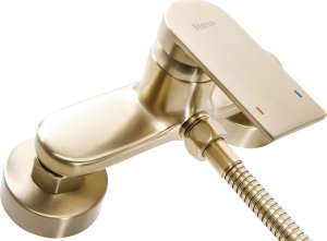 Bateria prysznicowa Rea Bateria prysznicowa ze słuchawką REA Verso Brush Gold złota Szczotkowana 5