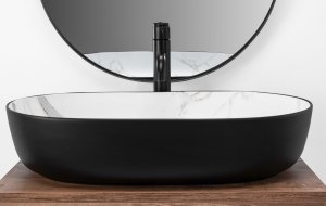 Umywalka Rea Umywalka nablatowa Rea CLEO 61 BLACK AIAX MATT 3