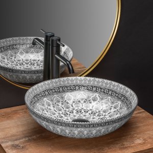 Umywalka Rea Umywalka nablatowa Rea Arte dark grey 1