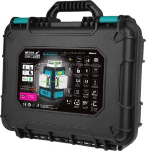 Dedra Multilaser 3D 18V, zielony, walizka SAS 3