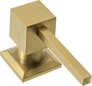 Rea Dozownik zlewozmywakowy do płynu Rea kwadrat złoty szczotkowany 3