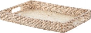 Beliani Zestaw 2 tac dekoracyjnych z rattanu naturalny NDEBELE 3