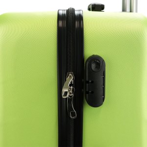 Gregorio Zestaw 4-elementowy walizek W3002 S14/20/24/28 limonkowych 5