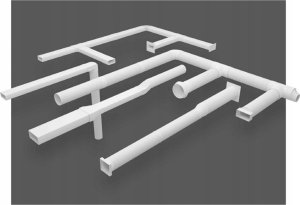 AWENTA Kolano kanału Awenta KO125-23/45 okrągłego 45 stopni fi125mm 9