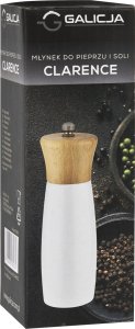 Młynek do przypraw Galicja Młynek do pieprzu i soli Clarence Biały 26043 4
