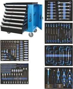 Wózek narzędziowy Geko Szafa narzędziowa z wyposażeniem (243el) G10833 GEKO 22