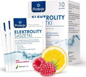 Salvum Protego Elektrolity Saszetki cytrynowo-malinowe - 10 saszetek 1