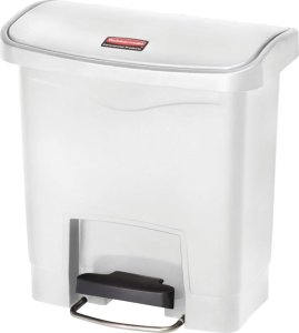 Rubbermaid Rubbermaid Kosz z pedałem Slim Jim, 15 L, biały 1