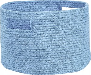 Beliani Zestaw 2 koszy bawełnianych niebieski CHINIOT 4