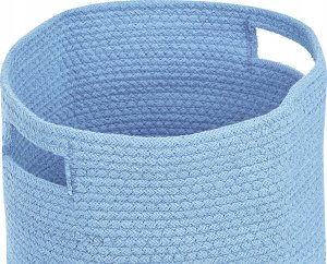 Beliani Zestaw 2 koszy bawełnianych niebieski CHINIOT 5
