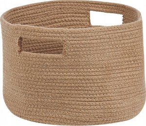 Beliani Zestaw 2 koszy bawełnianych beżowy CHINIOT 2
