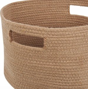 Beliani Zestaw 2 koszy bawełnianych beżowy CHINIOT 4