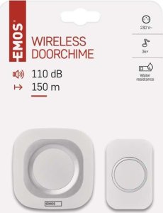 Emos Dzwonek bezprzewodowy Emos P5733W AC, biały 11