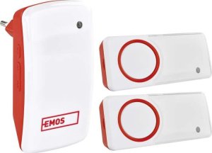 Emos Dzwonek bezprzewodowy Emos P5750.2T bezbateryjny przycisk 6