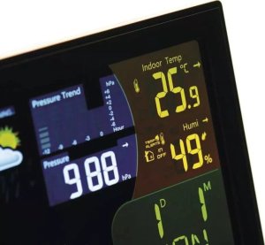 Antena Emos Bezprzewodowa stacja pogodowa E6016 Profi z czujnikami wiatru i deszczu ekran dotykowy do 100m czarna 11
