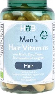 Holland & Barrett Holland & Barrett - Minerały na Włosy dla Mężczyzn, Men's Hair Vitamins, 60 kapsułek 1