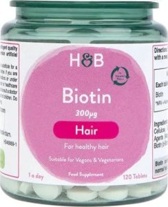 Holland & Barrett Holland & Barrett - Biotyna, 300mcg, 120 tabletek 1