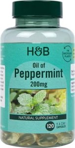 Holland & Barrett Holland & Barrett - Olejek z Mięty Pieprzowej, Oil of Peppermint, 200mg, 120 kapsułek 1