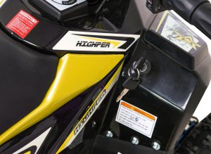 Triton Quad HIPERFECT na akumulator Żółty 35km/h + Silnik bezszczotkowy 1000W + Koła pompowane + Regulacja siedzenia 17