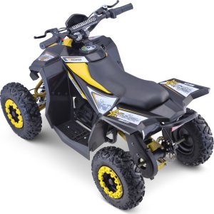 Triton Quad HIPERFECT na akumulator Żółty 35km/h + Silnik bezszczotkowy 1000W + Koła pompowane + Regulacja siedzenia 6
