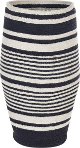 Beliani Kosz bawełniany biało-czarny ARRAH 2