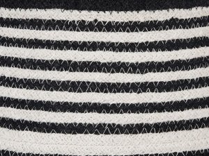 Beliani Kosz bawełniany biało-czarny ARRAH 4