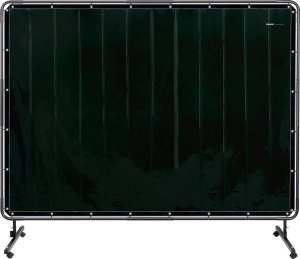 Stamos Germany Ekran kurtyna spawalnicza ochronna z ramą na kółkach 240 x 180 cm - czarna Ekran kurtyna spawalnicza ochronna z ramą na kółkach 240 x 180 cm - czarna 4