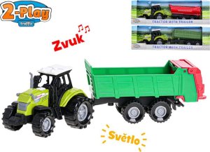 Hipo Traktor z przyczepą św/dźw 25cm 510300 50260 1