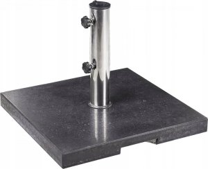 Beliani Podstawa pod parasol kwadratowa 45 x 45 cm czarna CEGGIA 2