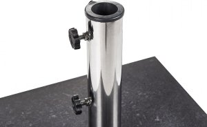 Beliani Podstawa pod parasol kwadratowa 45 x 45 cm czarna CEGGIA 3