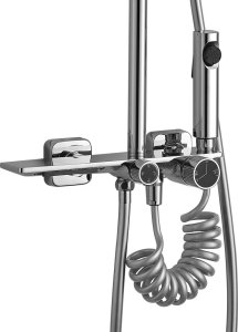 Zestaw prysznicowy Rea Prysznicowy HELIX Chrom 4