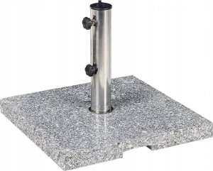 Beliani Podstawa pod parasol kwadratowa 45 x 45 cm szara CEGGIA 2