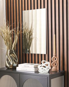 Beliani Lustro ścienne 60 Srebrny ANGERS 11