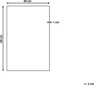 Beliani Lustro ścienne 60 Srebrny ANGERS 8