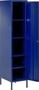 Beliani Szafa biurowa metalowa granatowa FROME 4