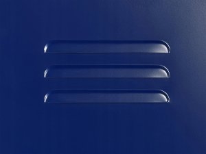 Beliani Szafa biurowa metalowa granatowa FROME 8