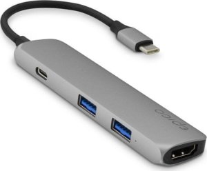 HUB USB Epico Epico TYPE-C HUB 4K HDMI, HDMI/2 x USB 3 1