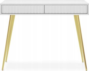 Selsey Toaletka Bello 104 cm biała ze złotymi nogami 7