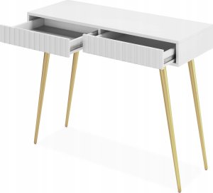 Selsey Toaletka Bello 104 cm biała ze złotymi nogami 8