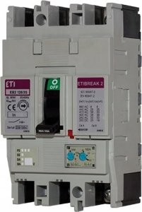 Eti-Polam Wyłącznik kompaktowy 3P 125A 36kA /wyzwalacz termo-magnetyczny/ EB2 125/3S 004671046 2