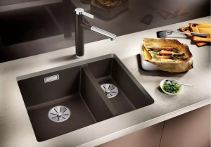 Zlewozmywak Blanco Komora podwieszana SUBLINE 340/160-U Silgranit delikatny biały lewa, InFino 2