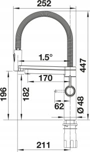Bateria kuchenna Blanco Bateria drink.filter EVOL-S Pro satin gold 2