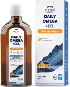 Osavi Osavi - Daily Omega + D3, 1600mg Omega 3, Cytryna, 250 ml 1