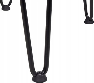 Beliani Toaletka 4 szuflady lustro LED ze stołkiem biało-czarna SOYE 10