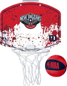 Wilson Wilson NBA Team New Orleans Pelicans Mini Hoop WTBA1302NOP Czerwone One size 1