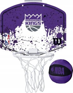 Wilson Wilson NBA Team Sacramento Kings Mini Hoop WTBA1302SAC Fioletowe One size 1