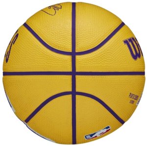 Wilson Wilson NBA Player Icon LeBron James Mini Ball WZ4007201XB Żółte 3 2