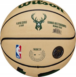Wilson Wilson NBA Player Icon Giannis Antetokounmpo Mini Ball WZ4007501XB Beżowe 3 4
