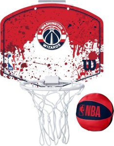 Wilson Wilson NBA Team Washington Wizards Mini Hoop WTBA1302WAS Czerwone One size 1